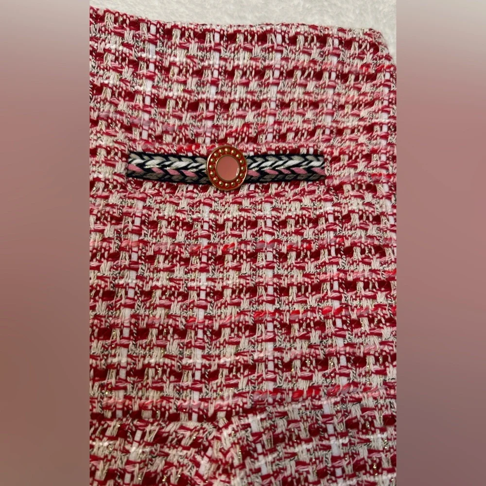 Maje Jenetia Tweed Mini Skirt - Size 42 ( US XL) - Picture 7 of 15